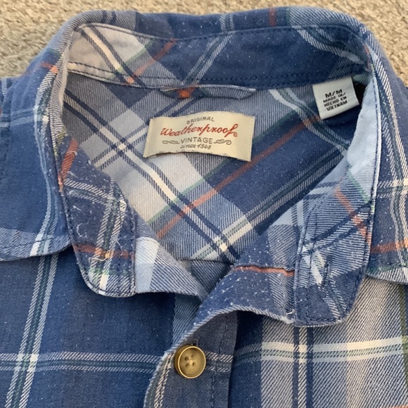 Blue Plaid Button-Down - Picture 4 of 5